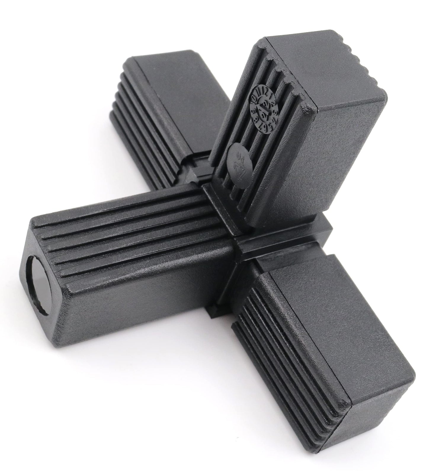 Design61 1x Steckverbinder T-Stück für Vierkantrohre mit Abgang Rohrverbinder 30 x 2 mm