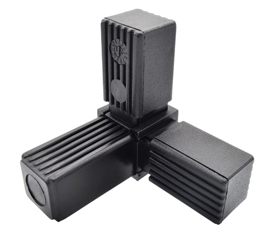 Design61 4x connecteurs pour tubes carrés avec raccord de tuyau de sortie 90° 30x 2 mm