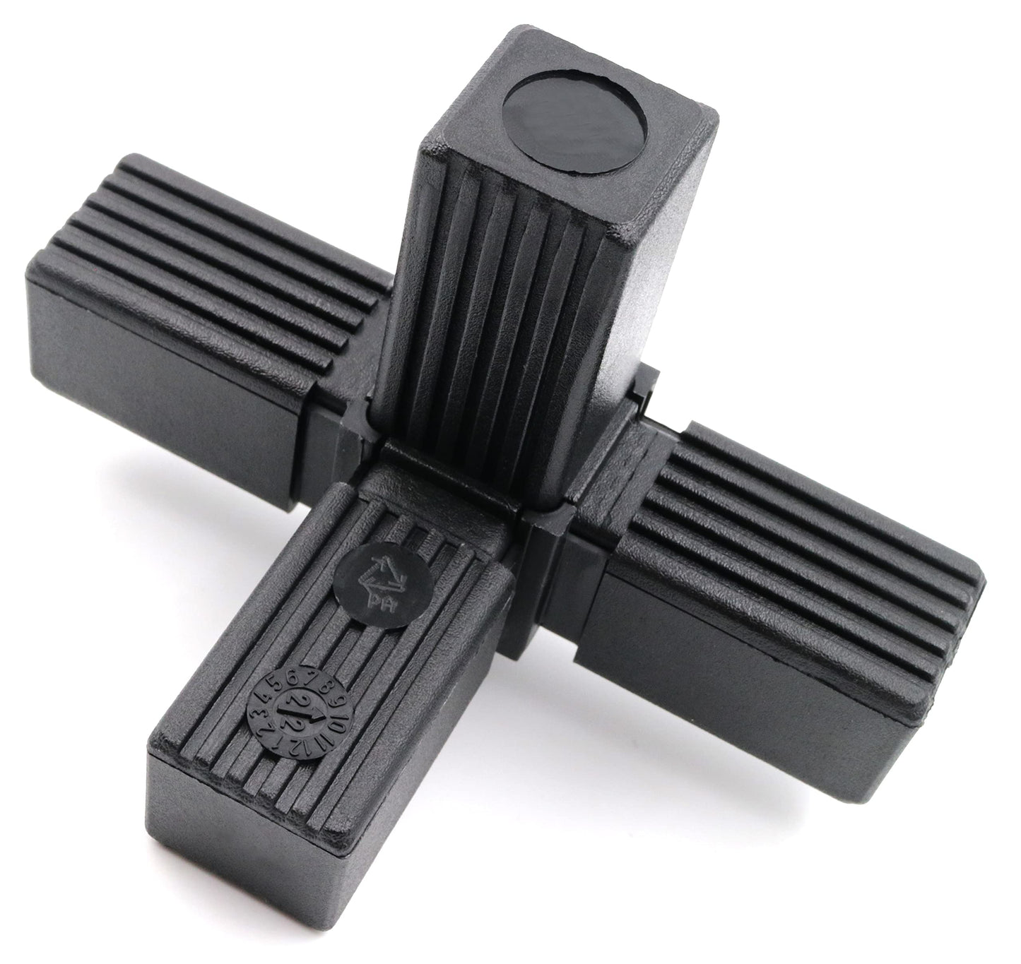 Design61 1x Steckverbinder T-Stück für Vierkantrohre mit Abgang Rohrverbinder 30 x 2 mm