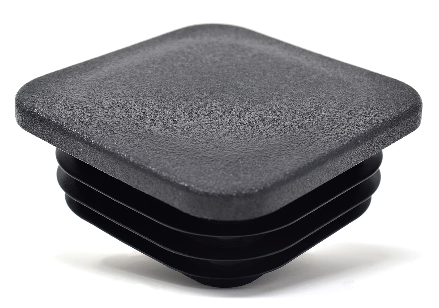 Design61 4x Vierkant Rohrstopfen Lamellenstopfen 65x65 mm mit Lamellen für Innenmaß 52-57 mm