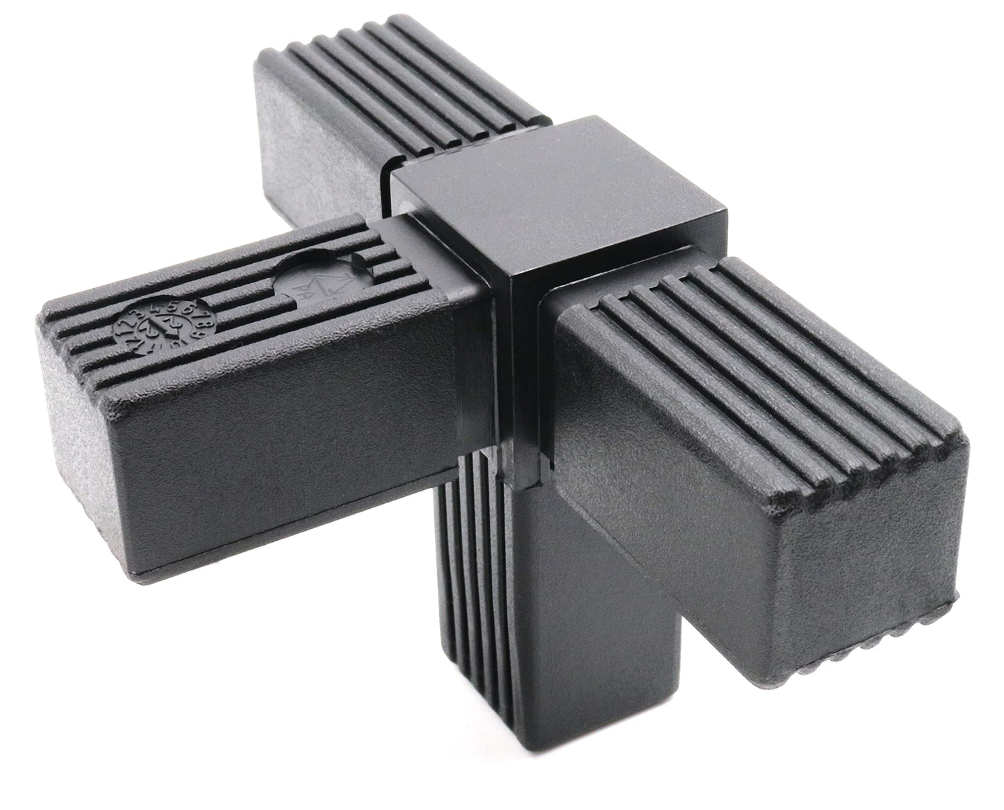 Design61 1x Steckverbinder T-Stück für Vierkantrohre mit Abgang Rohrverbinder 30 x 2 mm