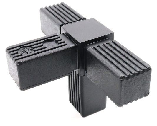 Design61 1x Steckverbinder T-Stück für Vierkantrohre mit Abgang Rohrverbinder 30 x 2 mm