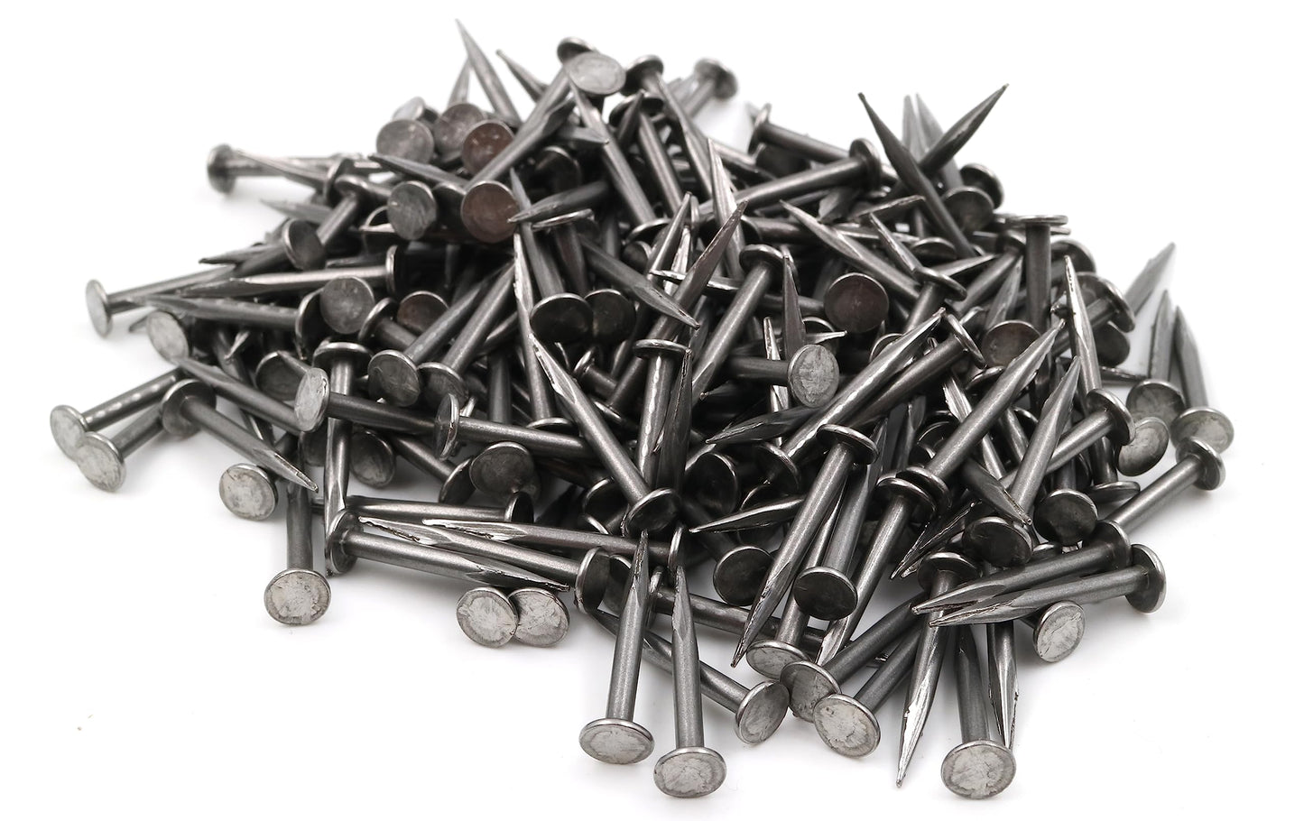 Design61 200x Feingeschnittene Kammzwecken Stahl Nägel 2,0 x 20 mm extra spitz blank