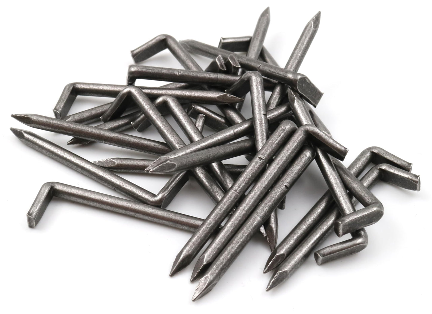 Design61 25x Konsolhaken Stahlhaken Haken Ø 3,0 x L 50 mm Eisen