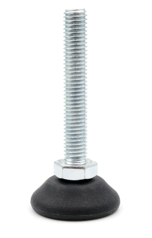 Design61 4x adjusting screw with movable set screw M8 x 50 mm galvanized adjusting screw plastic base Ø 30 mm